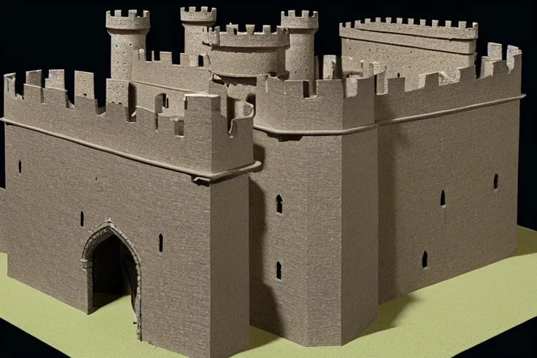 Image similar to a completed medieval castle
