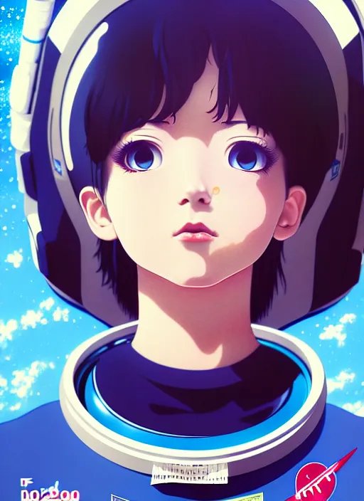 Prompt: film still portrait of astronaut, donuts and tacos in background, by ilya kuvshinov, finely detailed feature, anime, perfect art, deroo, pixiv top monthly, trending on artstation, cinematic, danbooru, zerochan art, kyoto animation, studio trigger