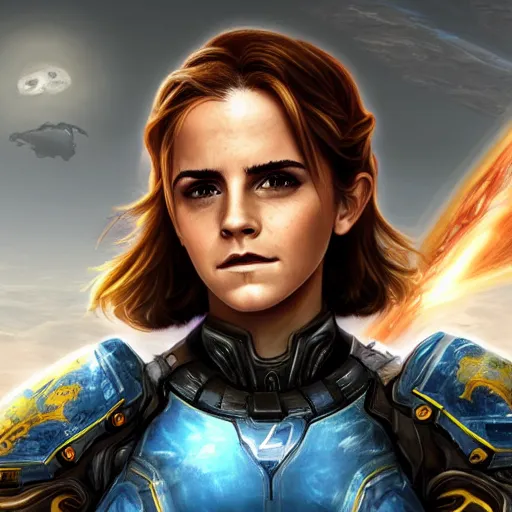 Image similar to emma watson in starcraft 2