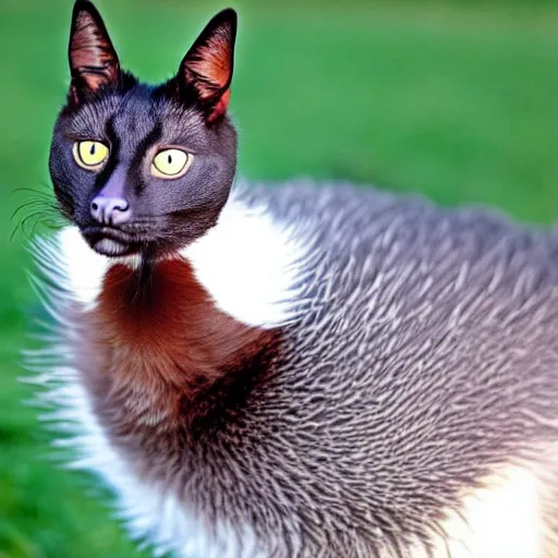 Image similar to a goose - cat - hybrid, animal photography