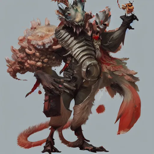 Prompt: ! dream concept art of anthropomorphized animal, highly detailed painting by dustin nguyen, akihiko yoshida, greg tocchini, 4 k, trending on artstation, 8 k