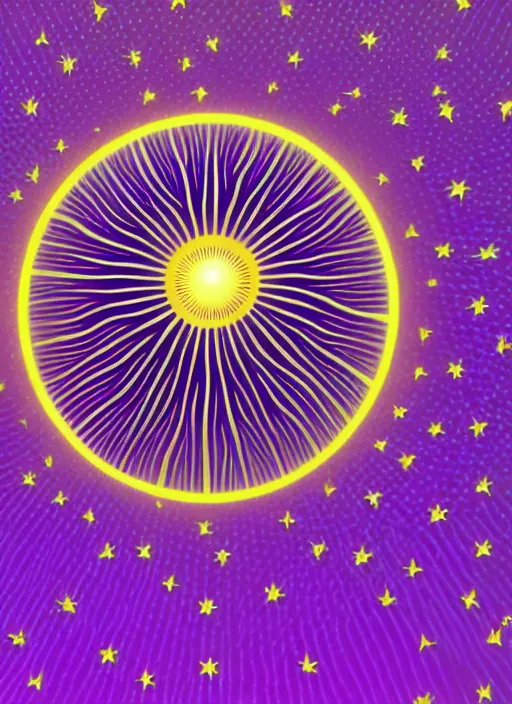 Image similar to rising sun crystals white religious dawn purple gold god rays crystals simple background graphic ultra simplified fai khadra gaika style