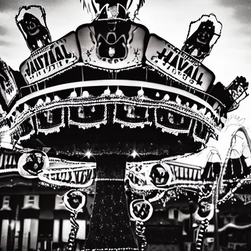 Prompt: a haunted carnival
