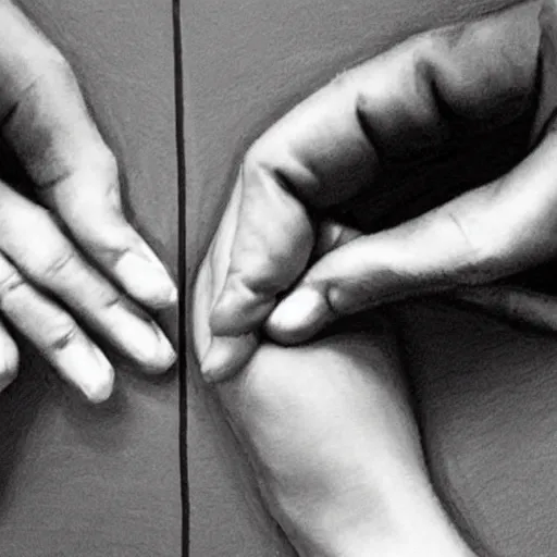 Image similar to love hold hand drawing ; anatomically correct hands, perfect accurate coherence