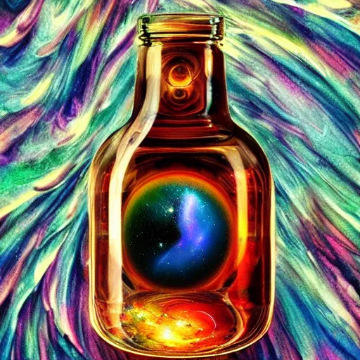 Image similar to universe in a bottle