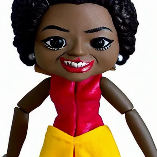 Image similar to maya angelou cosplay viola davis, stop motion vinyl action figure, plastic, toy, butcher billy style