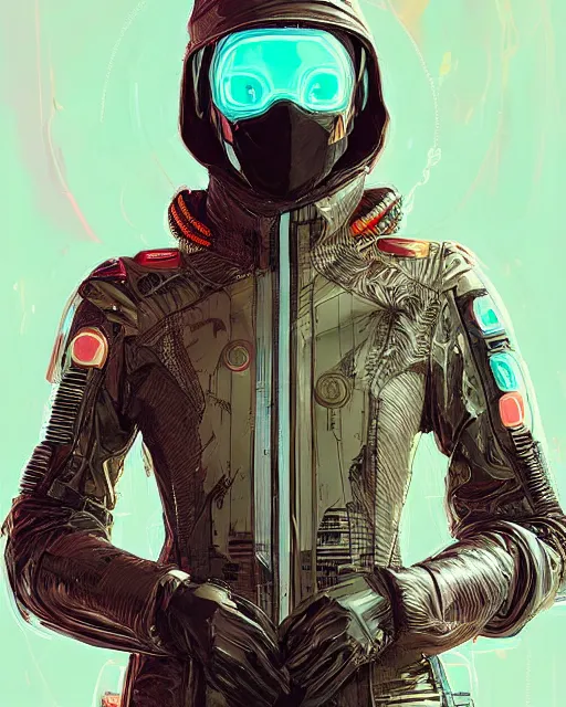 Image similar to detailed portrait atreides cyberpunk futuristic reflective coats decorated with traditional dune ornaments by ismail inceoglu dra