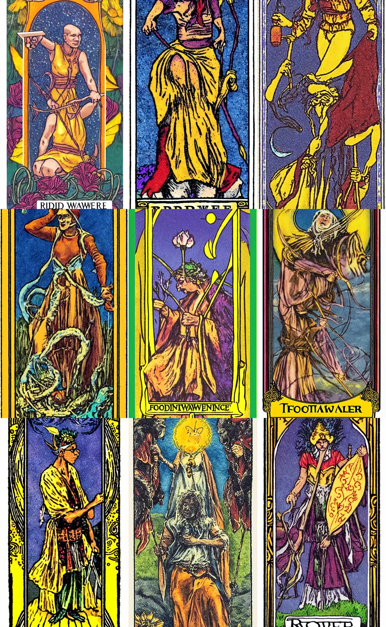 Prompt: riderwaite fool tarot