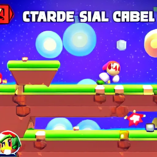 Image similar to the first level of Kirby 64: The Crystal Shards Nintendo 64 game