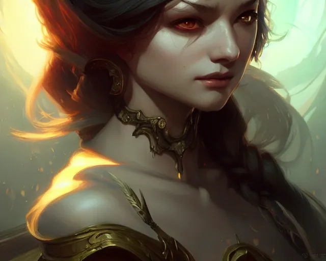 Image similar to art by ross tran, deep focus, d & d, dark fantasy, intricate, elegant, highly detailed, digital painting, artstation, concept art, matte, sharp focus, illustration, hearthstone, art by artgerm and greg rutkowski and alphonse mucha