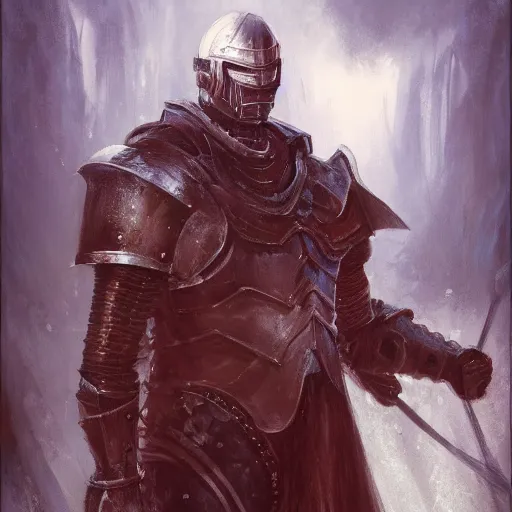 Image similar to portrait a fantasy knight, by seb mckinnon, digital art, trending on artstation