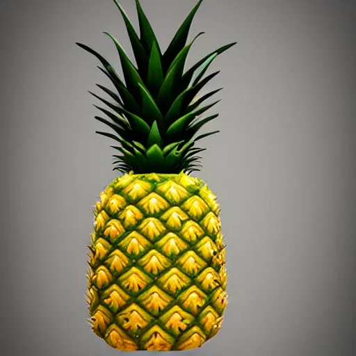 Prompt: a pokemon that looks like a pineapple, the pineapple that is laughing ， digital art, trending on art station. unreal engine.