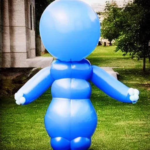 Prompt: “russian blue cat balloon model ”