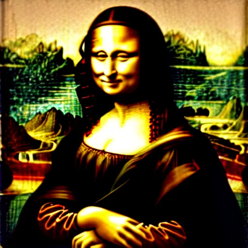 Prompt: Mona Lisa as a Black woman, in the style of renaissance Leonardo Da Vinci