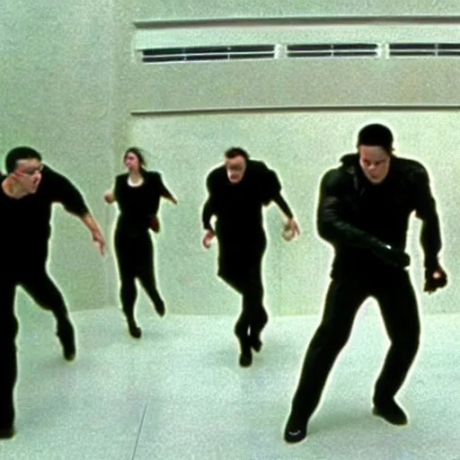 Image similar to matrix slow - motion bullet dodge scene