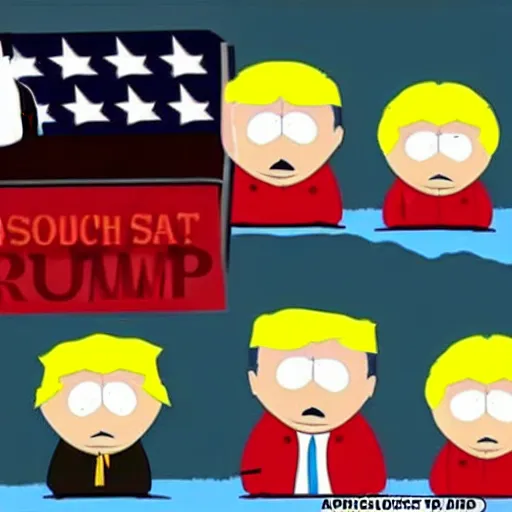 Image similar to donald trump on south park