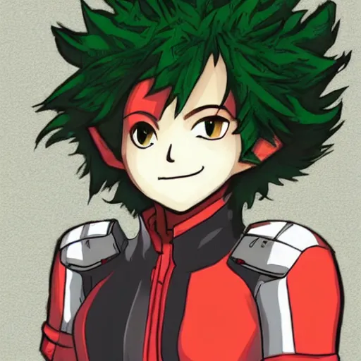 Image similar to female deku