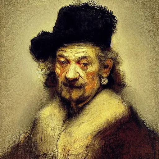 Prompt: pogu by rembrandt