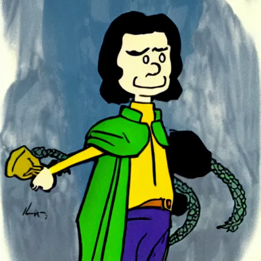 Image similar to loki by charles m. schulz