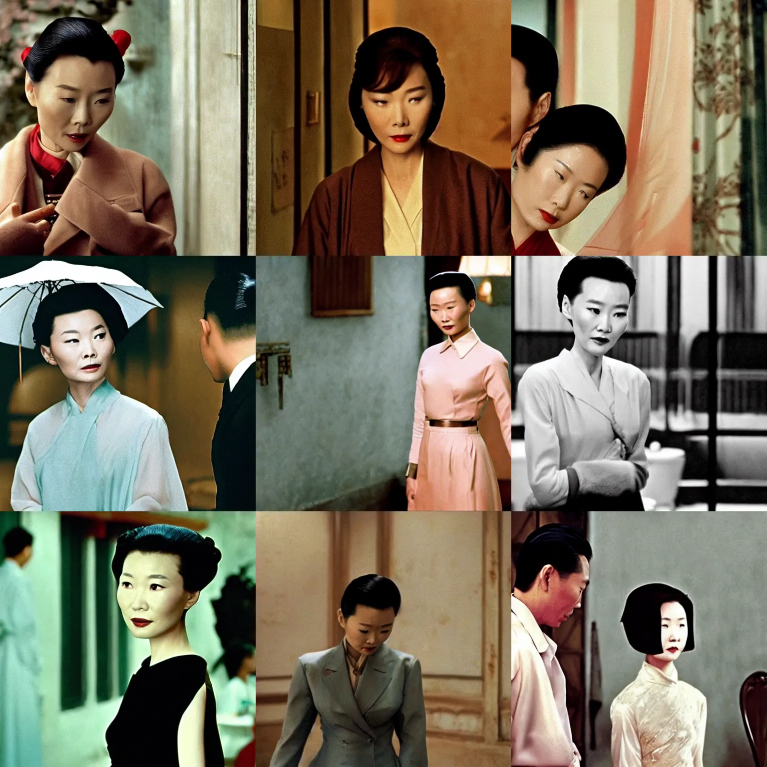 Prompt: a still from in the mood for love ( 2 0 0 0 )