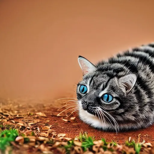 Image similar to a caterpillar - cat - hybrid, animal photography