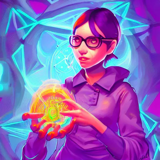 Image similar to skill magic geek inside matrix deepdream radiating a glowing aura stuff loot legends stylized digital illustration video game icon artstation lois van baarle, ilya kuvshinov, rossdraws,