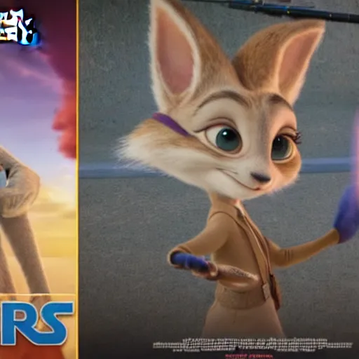 Prompt: Judy Hoops from Zootopia in Star Wars, cinematic 8k