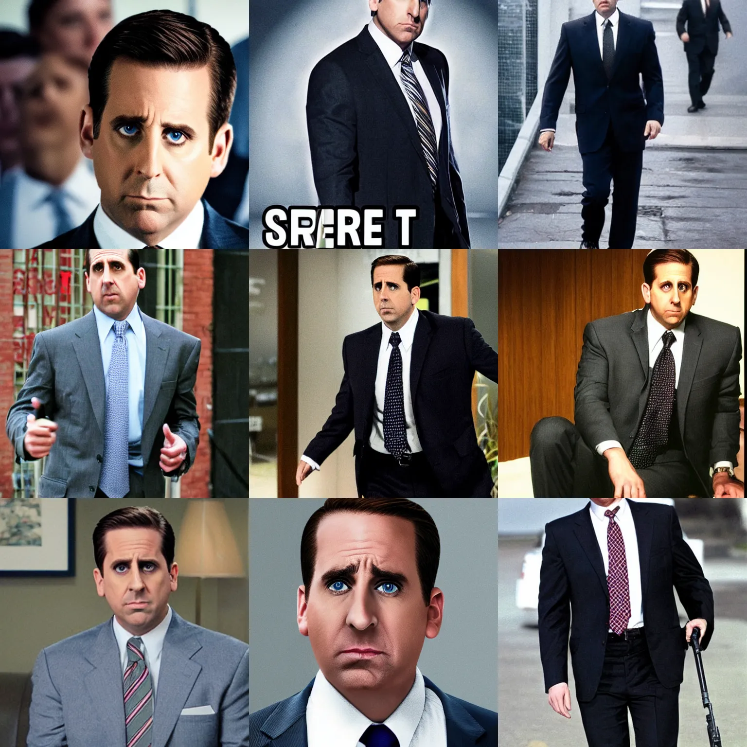 Prompt: michael scott as a secret agent, realistic photo