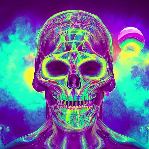 Image similar to “psychedelic logic death, digital art trending on artstation”