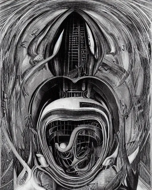 Image similar to Pink Floyd poster by HR Giger