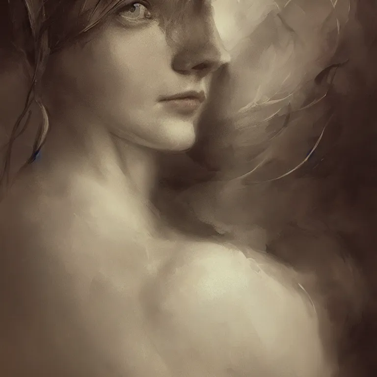 Prompt: beautiful photographic by jeremy mann, only one head single portrait absurdly beautiful, elegant, ultrafine hyperrealistic detailed face, alphonse mucha, intricate linework, sharp focus, final fantasy, unreal engine, dramatic lighting, ethereal, 8 k