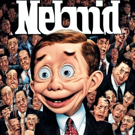 Image similar to Alfred E. Neuman in a new MaD magazine cover