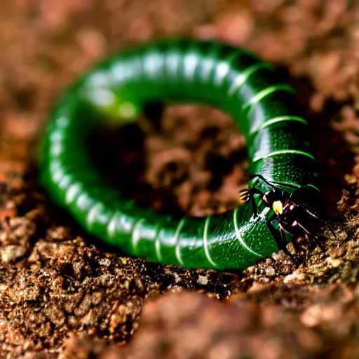 Image similar to jumping centipede, nature, macro, green