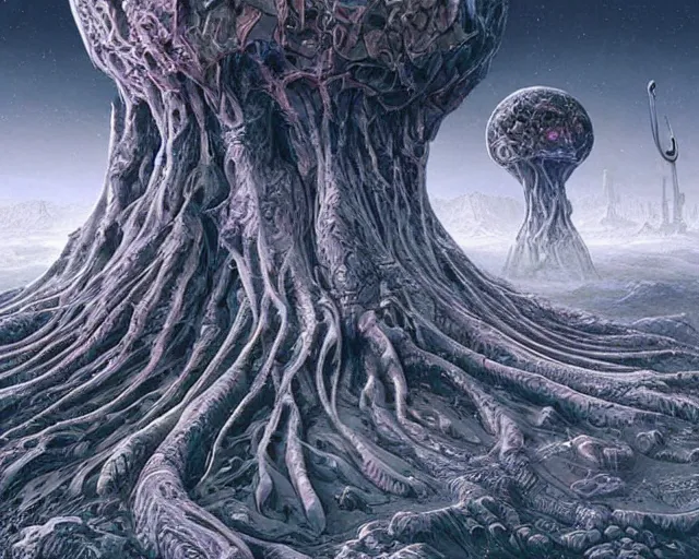 Image similar to immortal neuron, alien utopia, holy place intricate, scifi, unique landscape, highly detailed, art by roberto digiglio and furio tedeschi and filippo ubertino