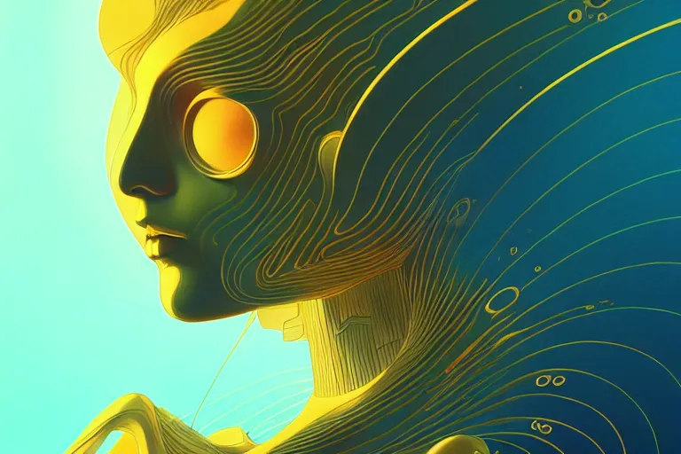Image similar to ai art is souless, phantom, dreary, dramatic, fluid, golden ratio, artstation, moebius + loish, hd,