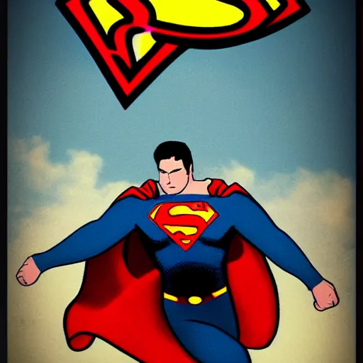 Prompt: painful Superman >yelling<<<< flying away