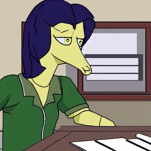 Prompt: a horse head character is teaching in the classroom, school teachers interview, horseman bojack