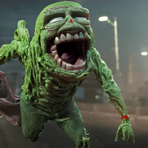 Image similar to pickle rick! as superman! flying in ( gears of war ), splash art, movie still, detailed face, photorealistic facial features, cinematic lighting, dramatic, octane render, long lens, shallow depth of field, bokeh, anamorphic lens flare, 8 k, hyper detailed, 3 5 mm film grain