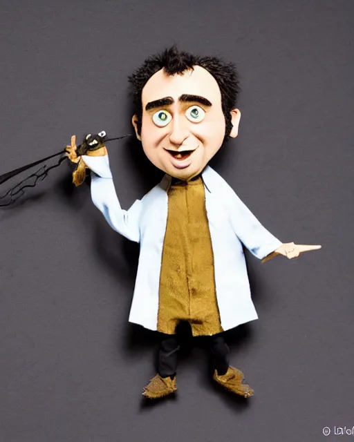 Prompt: John Belushi as a Stop Motion puppet in the style of Coraline and Laika Studios. Studio Lighting