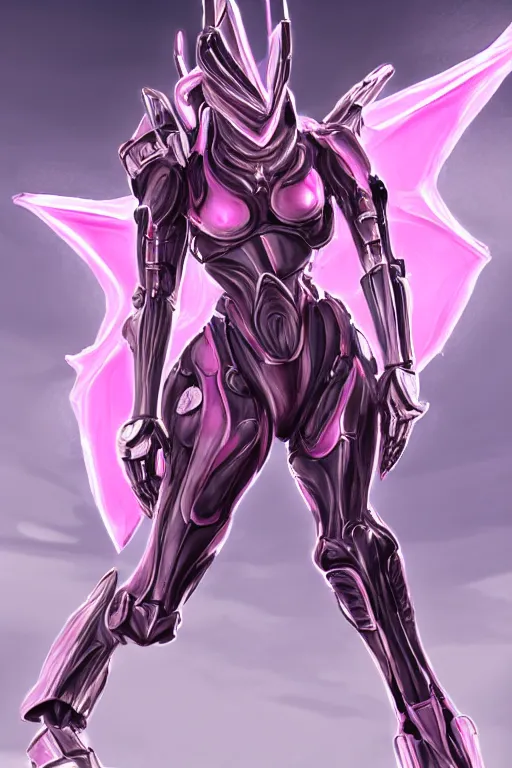 Image similar to intricate high detailed elegant beautiful stunning quality galactic sized giantess hot female warframe anthro mecha female dragon goddess, pink body, sleek metal head, sleek visor, smooth pink skin, sleek silver armor, bigger than galaxy, epic proportions, epic scale, epic size, warframe fanart, furry, dragon art, goddess, giantess, furaffinity, octane