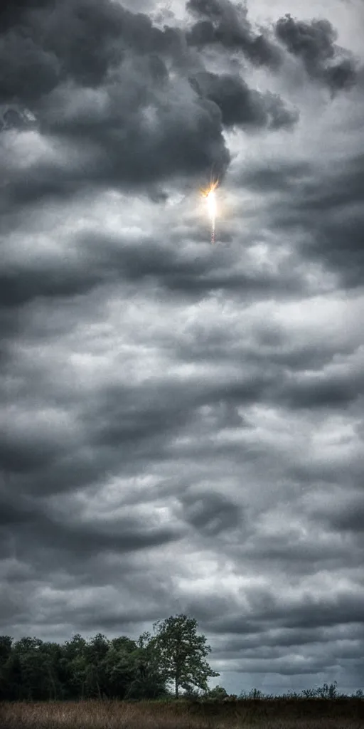 Prompt: thorns in the mud water drip photography sky realistic stormcloud with glimpses of flares