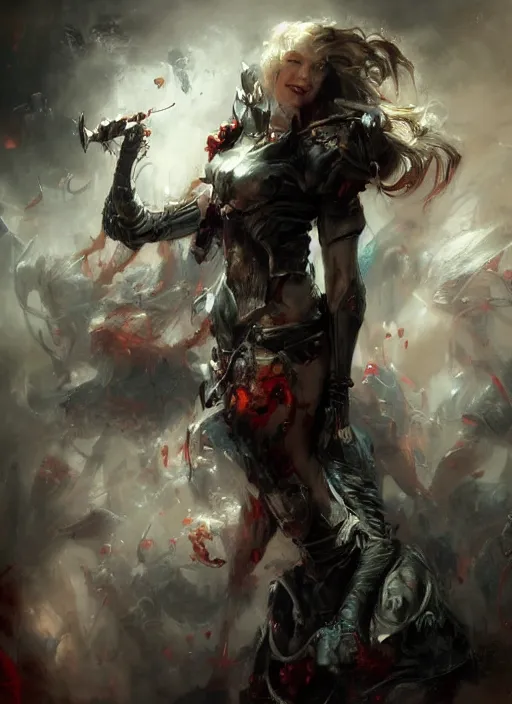 Image similar to a great and terrible litch painted by raymond swanland