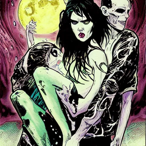 Prompt: death of the endless from the sandman comic book