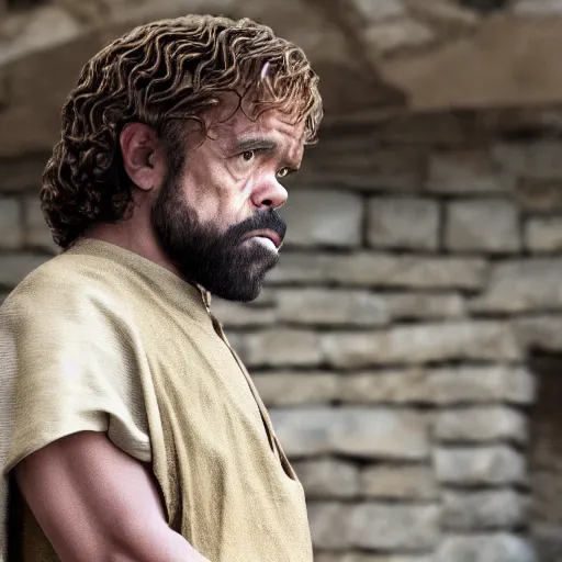 Image similar to Film still of Obama as Tyrion Lannister. Extremely detailed. Screenshot. 4K. Cinematic lighting.
