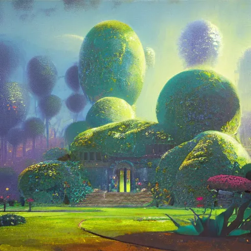 Image similar to kew gardens by paul lehr