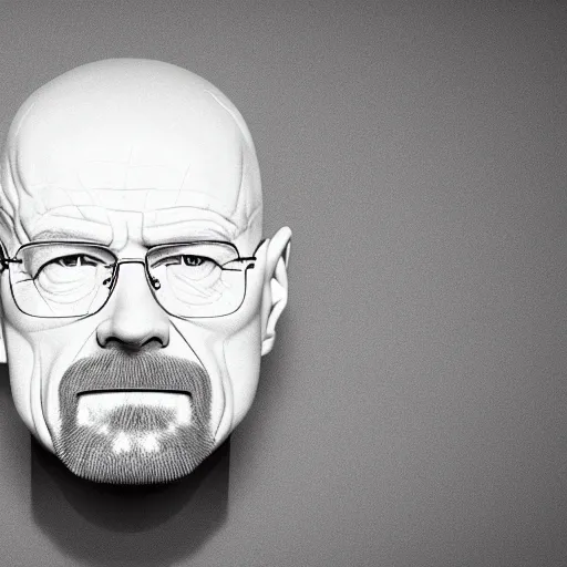 Prompt: walter white as a pile of white flour, photoreal, natural lighting