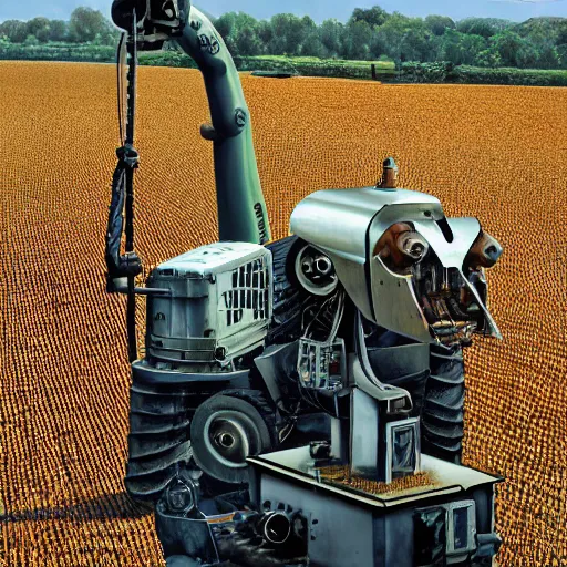 Image similar to robot machinary working a farm by david jefferis