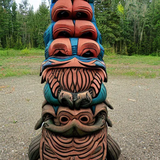 Image similar to cthulhu totem pole