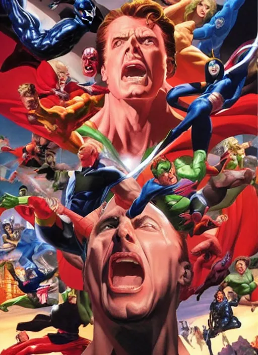 Image similar to art by alex ross