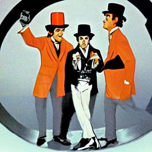 Prompt: A Clockwork Orange, by Walt Disney, cinematic